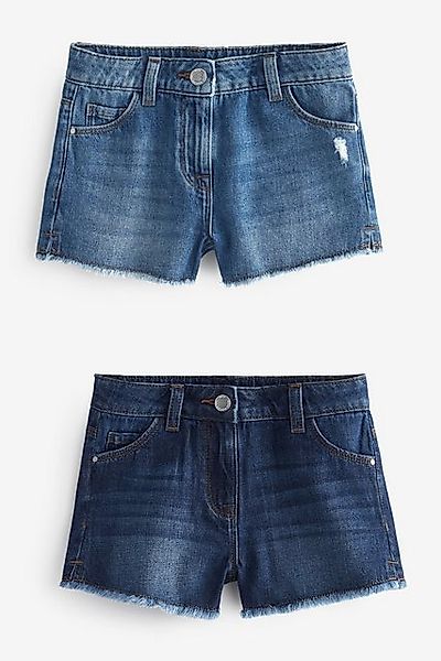 Next Jeansshorts Shorts mit Fransensaum (2-tlg) günstig online kaufen