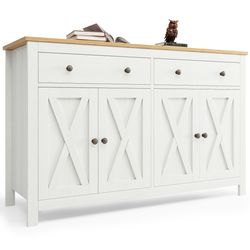 BlingBin Sideboard Küchenschrank, Buffetschrank, Aufbewahrungsschrank, Holz günstig online kaufen