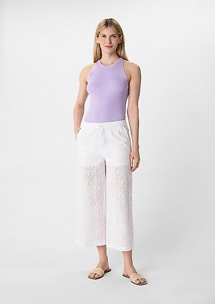 comma casual identity 7/8-Hose Culotte mit Lockstickerei günstig online kaufen