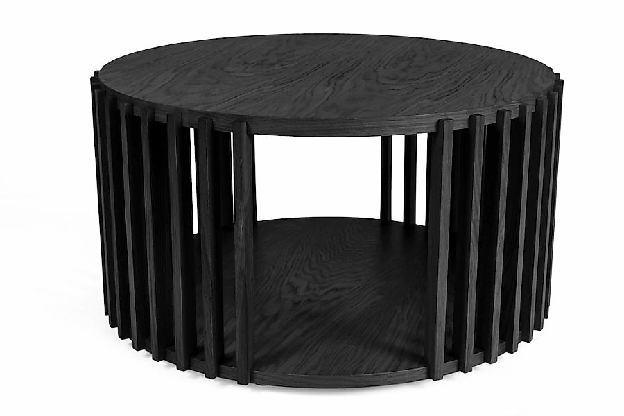 Woodman Couchtisch "Drum, Breite/Tiefe/Höhe: 83/83/42 cm" Holzfurnier aus E günstig online kaufen