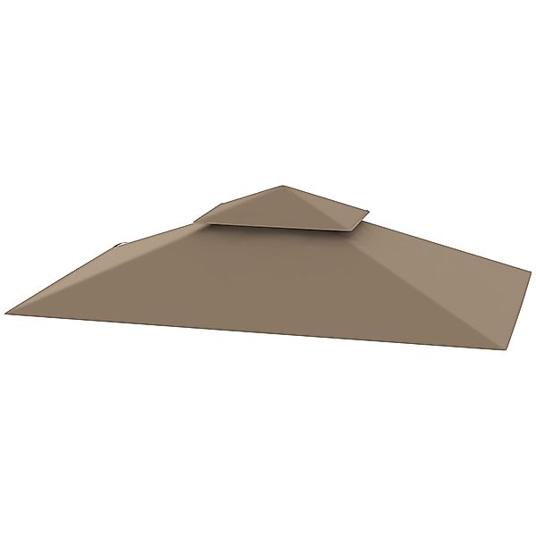 Outsunny Ersatzdach für Gartenpavillon 2,44x1,52 m 2-stufig mit Ecktaschen, günstig online kaufen