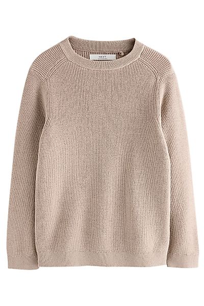 Next Rundhalspullover Strickpullover mit Rundhalsausschnitt Baumwolle günstig online kaufen
