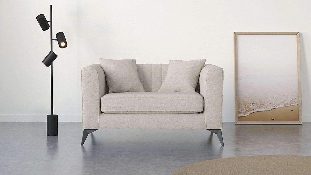 Places of Style Loveseat "MATTHEW Loungesessel, Maße B/T/H: 130/86/74 cm", günstig online kaufen