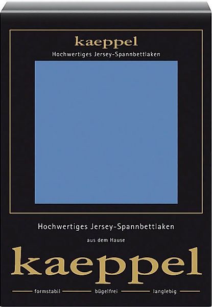 Kaeppel Spannbettlaken Single Jersey Mako Elasthan, günstig online kaufen