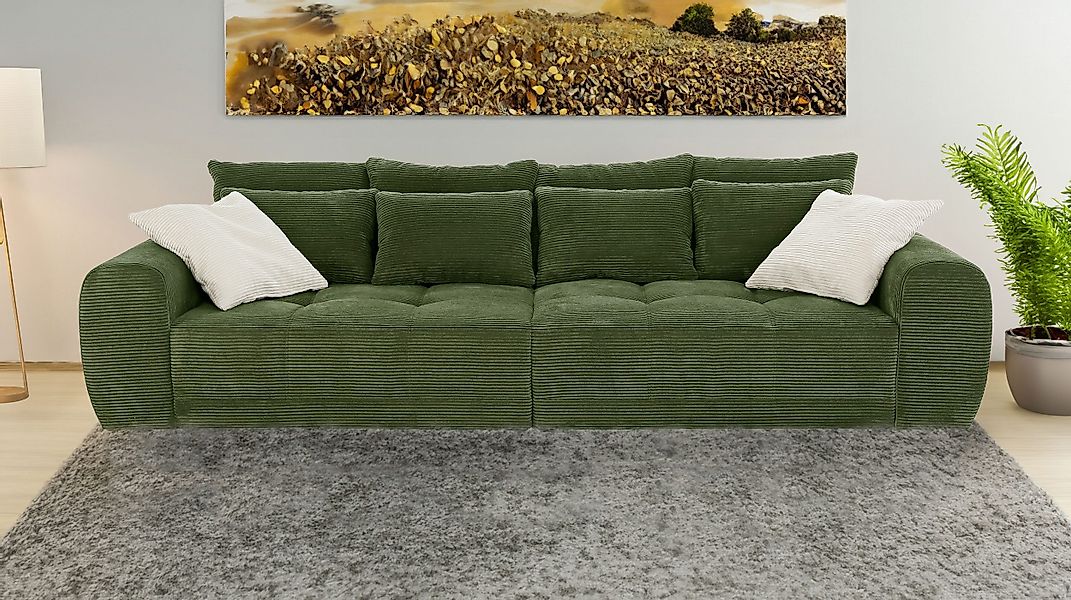Massivart® Big-Sofa JANNI Cord beige oder günstig online kaufen