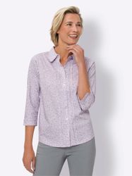 Sieh an! Klassische Bluse Druckbluse günstig online kaufen