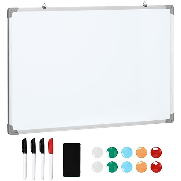 HOMCOM Magnettafel Weißtafel mit 4 Markern günstig online kaufen