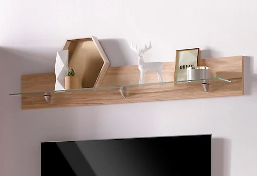 Home affaire Wandboard »Denis« mit Glasboden günstig online kaufen