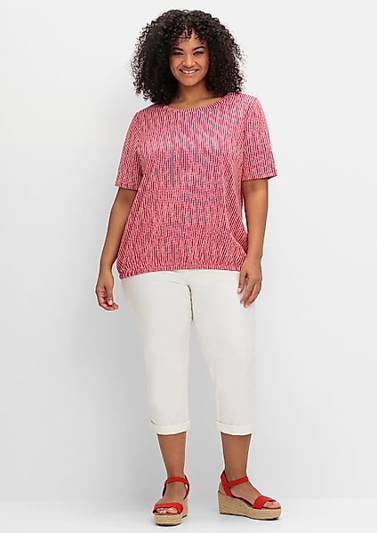 Sheego Kurzarmshirt "Rundhalsshirt", 1 Stk. günstig online kaufen