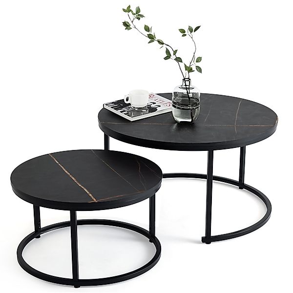 HomeGuru Couchtisch rund, Satztische 2 St., günstig online kaufen