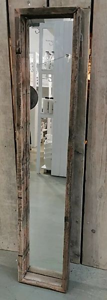 Spiegel Wandspiegel Treibholz Natur Holz Rustikal Flur Diele 150x30 günstig online kaufen