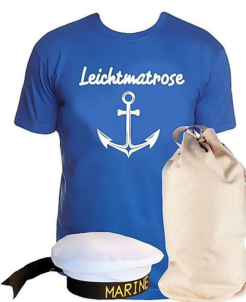 coole-fun-t-shirts Kostüm Matrosen Kostüm Set Leichtmatrose T-Shirt + Matro günstig online kaufen