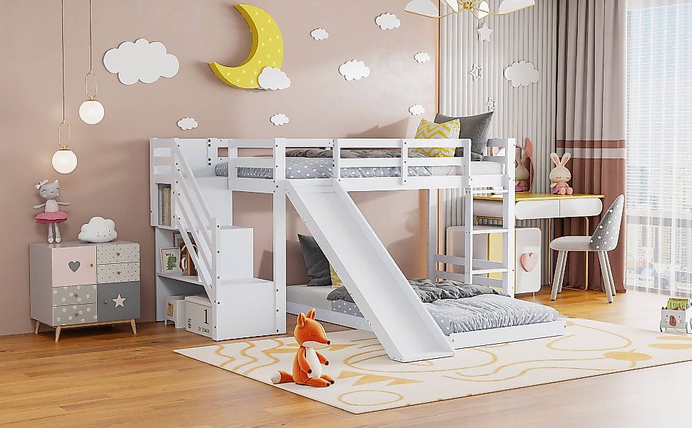 Furnishings Home Etagenbett 90x200cm Holzbett mit günstig online kaufen