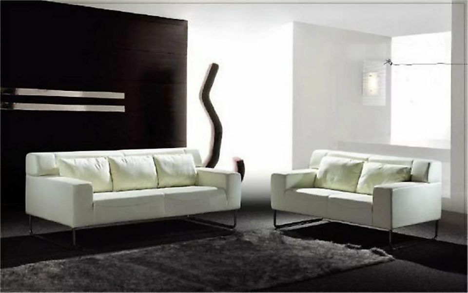 JVmoebel Sofa Zeitgenössische Sofagarnitur 2 + 3 in weiß günstig online kaufen