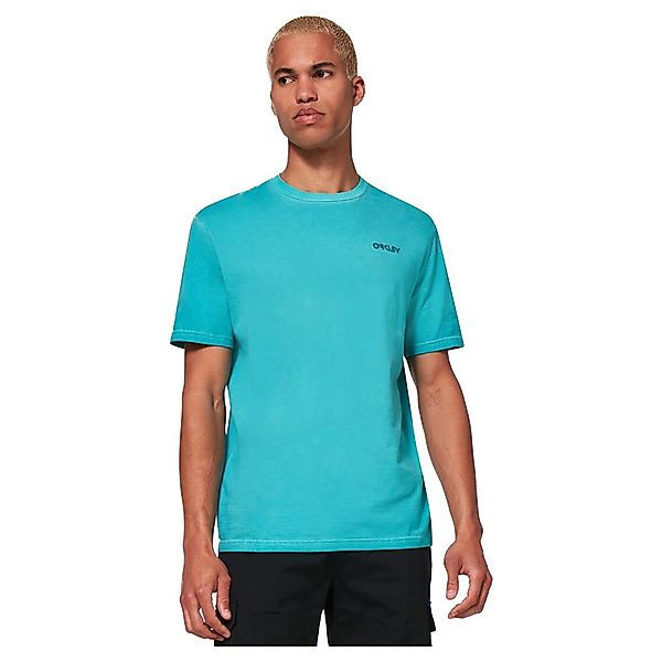 Oakley Apparel Overdyed B1b Logo Kurzärmeliges T-shirt L Green Lake günstig online kaufen