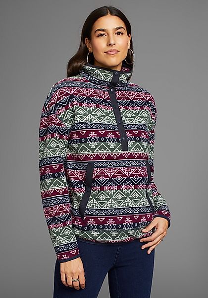 Polarino Fleecepullover mit Colourblocking-Optik, mit Kängurutasche, günstig online kaufen