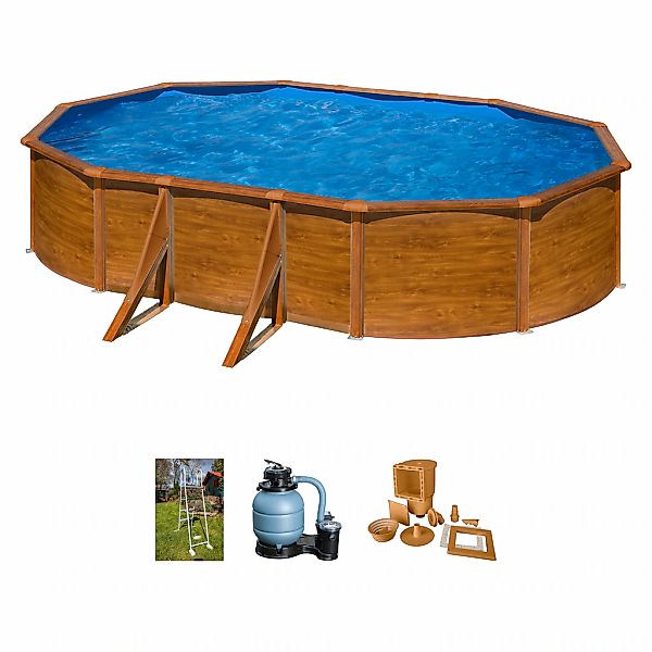 Gre Ovalpool "PACIFIC" Maße inkl. Stützen 500 x 500 x 120 cm günstig online kaufen