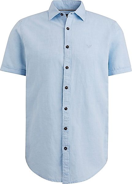 PME Legend Short Sleeve Hemd Leinen Blau - Größe XXL günstig online kaufen