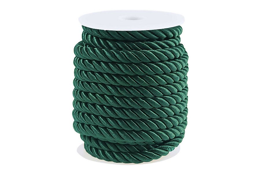 maDDma 10m Kordelschnur glänzend gedreht ca. 8-10 mm Seil, grün günstig online kaufen
