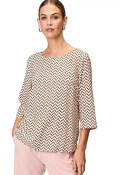 Zero Klassische Bluse "zero Damen Bluse mit grafischem Druck" günstig online kaufen