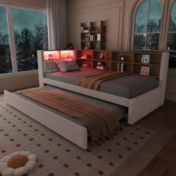 OKWISH Schlafsofa Polsterbett Stauraumbett, Ausziehbett mit günstig online kaufen