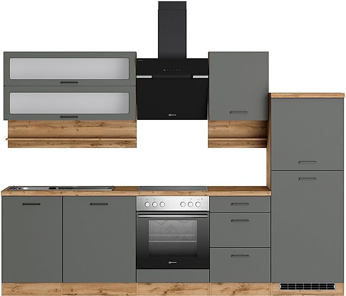 KOCHSTATION Küchenzeile Betty, Breite 280 cm, mit E-Geräten von Bauknecht günstig online kaufen