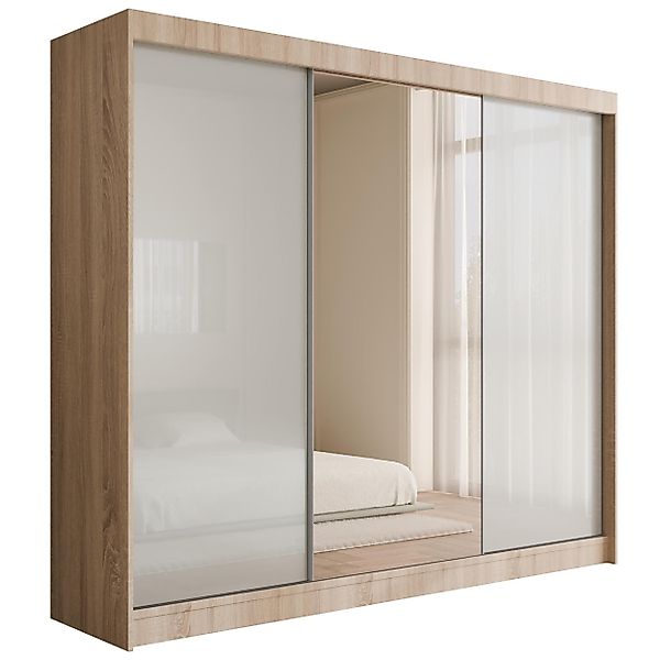 ALTDECOR Schiebetürenschrank VESLI (Kleiderschrank Garderobenschrank mit vi günstig online kaufen