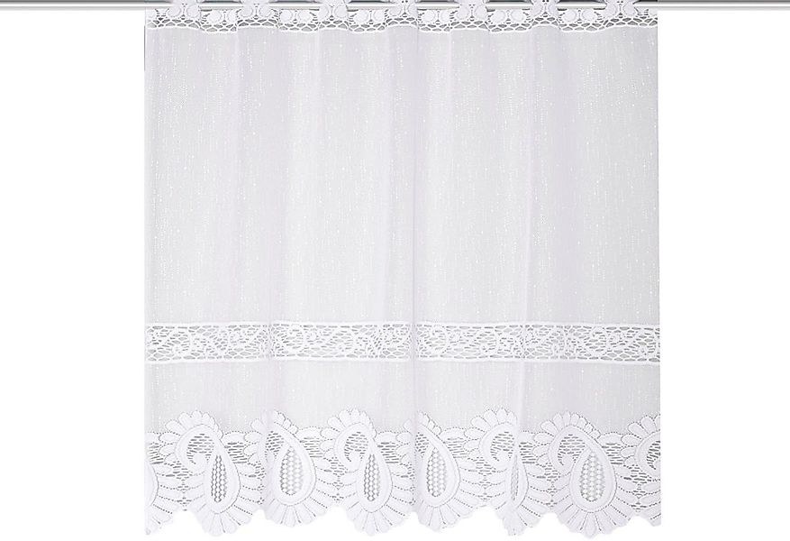 HOME WOHNIDEEN Scheibengardine LEONORA, Stangendurchzug (1 günstig online kaufen