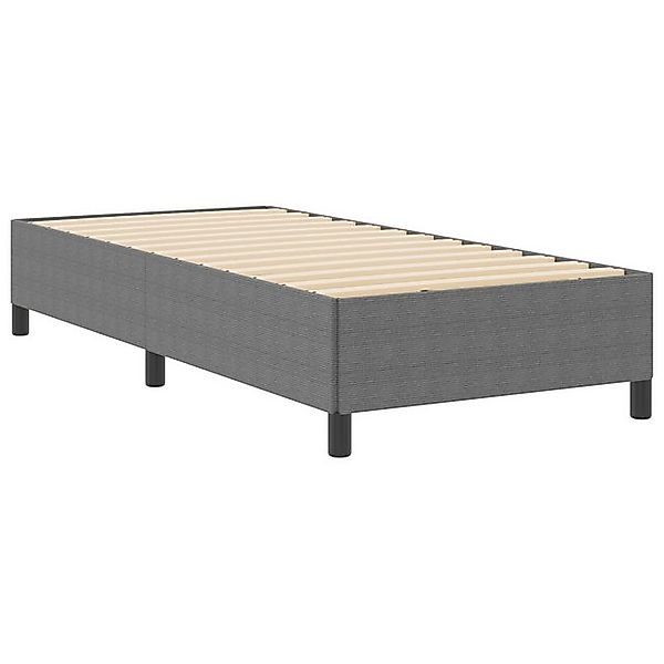 vidaXL Bett Bettgestell Hellgrau 90x190 cm Corduroy Stoff (1-tlg) günstig online kaufen
