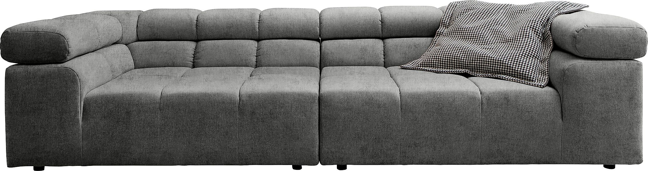 INOSIGN Big-Sofa "Ancona B/T/H: 290/110/70 cm" auffällige Steppung, inkl. 2 günstig online kaufen
