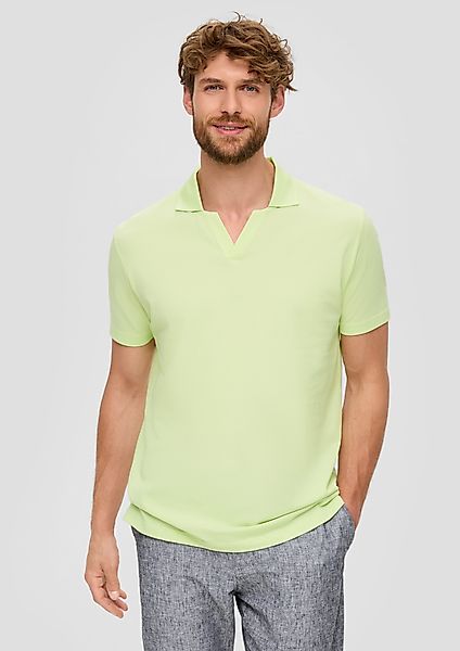 s.Oliver Kurzarmshirt Poloshirt aus Baumwolle mit günstig online kaufen