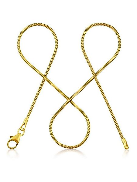 modabilé Silberkette Schlangenkette HEARTFELT Vergoldet, Damen Halskette Go günstig online kaufen