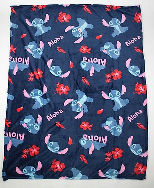 Wohndecke Disney Lilo und Stitch Flanell warme Kuscheldecke 110x150 cm, Dis günstig online kaufen