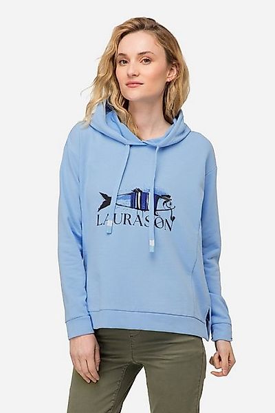 Laurasøn Sweatshirt Hoodie Fisch Motiv Kapuze Langarm günstig online kaufen