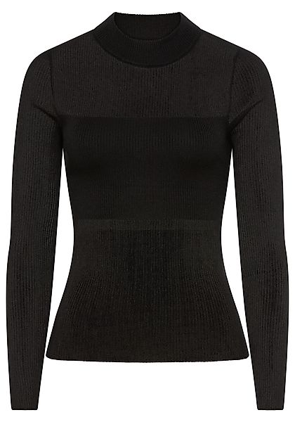 HUGO Blue Stehkragenpullover Slumy mit Bandeau-Effekt, günstig online kaufen