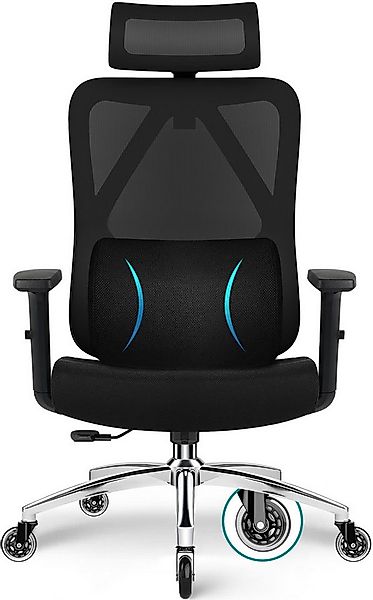 Lexzurn Bürostuhl Bürostuhl ergonomisch, Schreibtischstuhl 3D Memory-Schaum günstig online kaufen