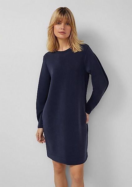 s.Oliver Minikleid Kleid Kurzes Scuba-Kleid mit Faltendetail am Ärmel günstig online kaufen
