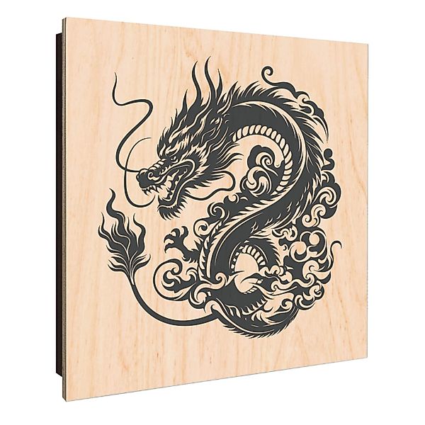 Banjado Großer Schlüsselkasten Holz 30x30cm Schwarz Scharnier Links 50 Hake günstig online kaufen