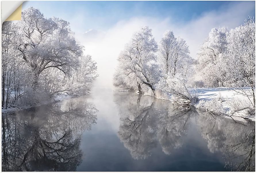 Artland Wandbild "Winter in Oberbayern", Seebilder, (1 St.), als Leinwandbi günstig online kaufen