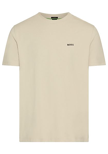 BOSS GREEN Rundhalsshirt Tee mit gummiertem günstig online kaufen