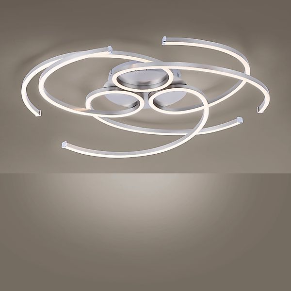 Paul Neuhaus LED-Deckenleuchte Danilo Stahl 70 x 63 cm günstig online kaufen