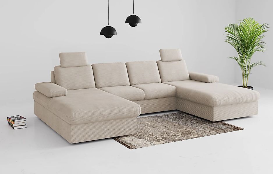 sit&more Wohnlandschaft "Moreno", mit Armteilverstellung,wahlweise mit Bett günstig online kaufen