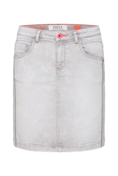 SOCCX Jeansrock mit Gehschlitz günstig online kaufen