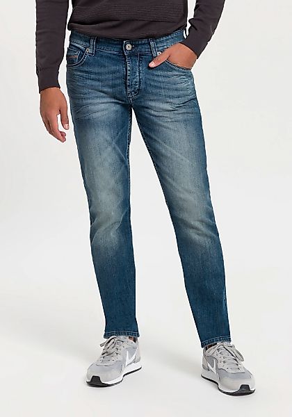 Bruno Banani Straight-Jeans Dylan gerade Beinform, Used-Waschung, niedrige günstig online kaufen
