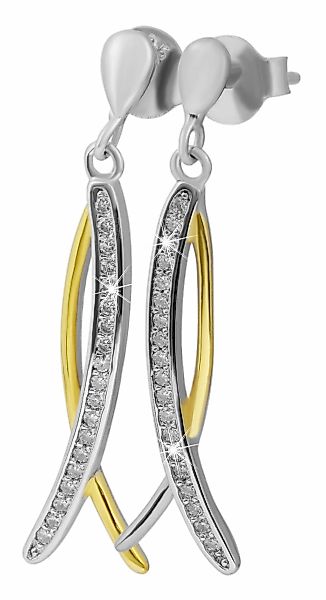 Adelia´s Paar Ohrhänger "Damen Ohrringe – Ohrhänger aus 925 Silber mit Zirk günstig online kaufen