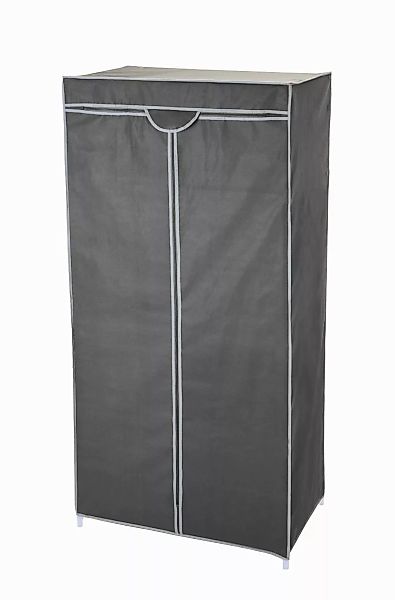 Spetebo Kleiderschrank Stoff Kleiderschrank grau - günstig online kaufen