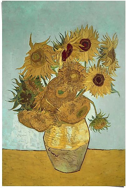 Reinders Poster "Sonnenblumen Vincent van Gogh - Blüte - Pflanze - Berühmte günstig online kaufen