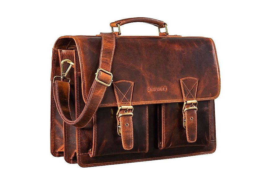 STILORD Aktentasche "Jeffrey" Lehrertasche Aktentasche Leder günstig online kaufen