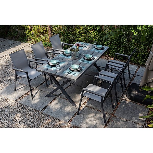 MANDALIKA Garden Gartenlounge-Set 7 tlg. Essgruppe günstig online kaufen