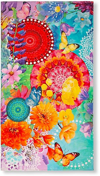 hip Strandtuch "Vitori" 100% Baumwolle, Velours, 100x180, Weich, Strand, Ma günstig online kaufen